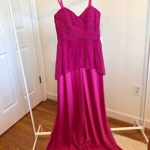 NWT - Aidan Mattox Magenta Dress (for prom/weddings/balls/parties, etc.)